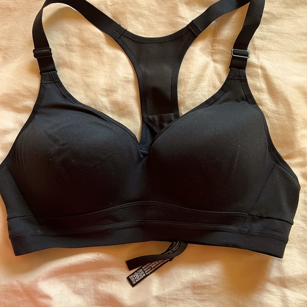 Black Victoria sport bra. 36B. Almost new.